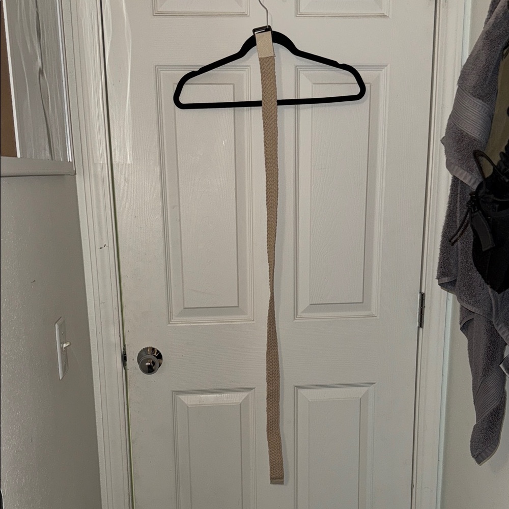 Beige Woven Belt